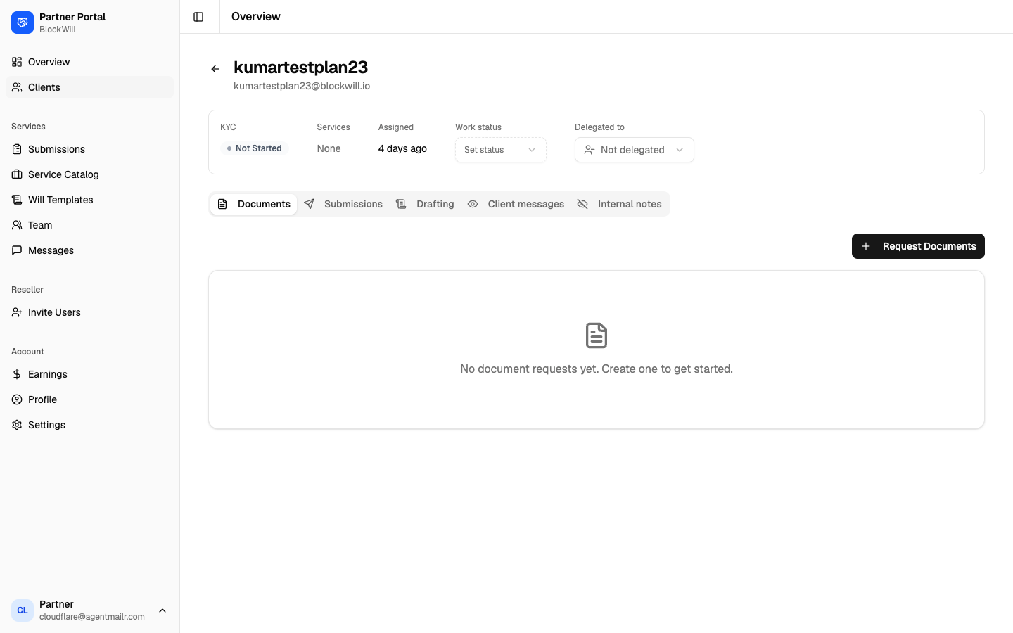 Service client detail